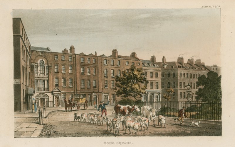 Soho Square, vue vers l