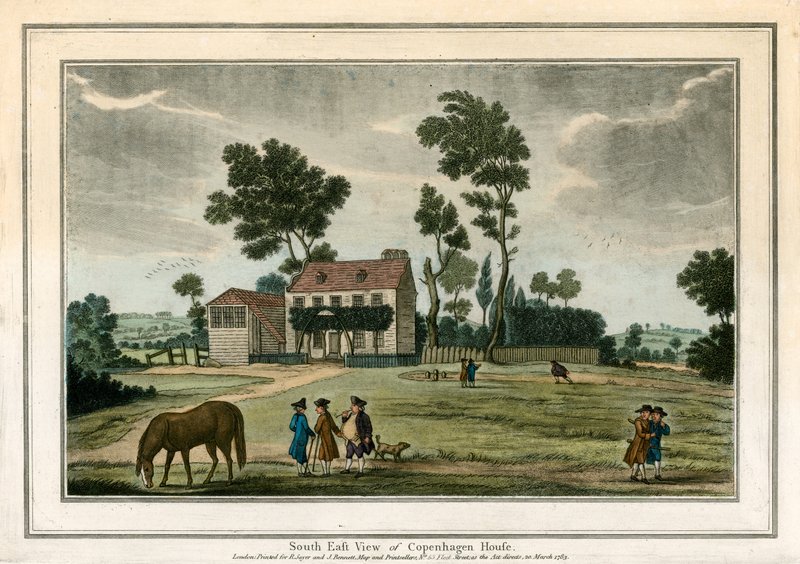 Vue Sud de la Maison de Copenhague - English School