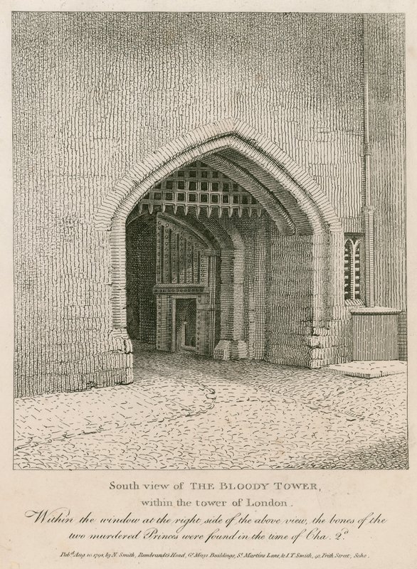 Vue sud de la tour sanglante - English School