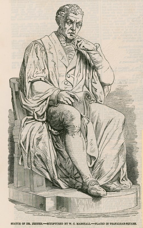 Statue du Dr Jenner - English School
