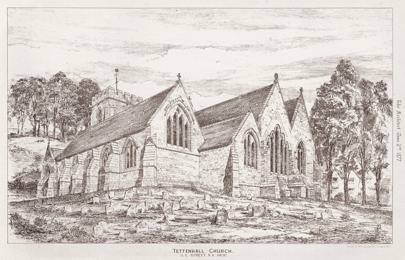 Église de Tettenhall (gravure) - English School