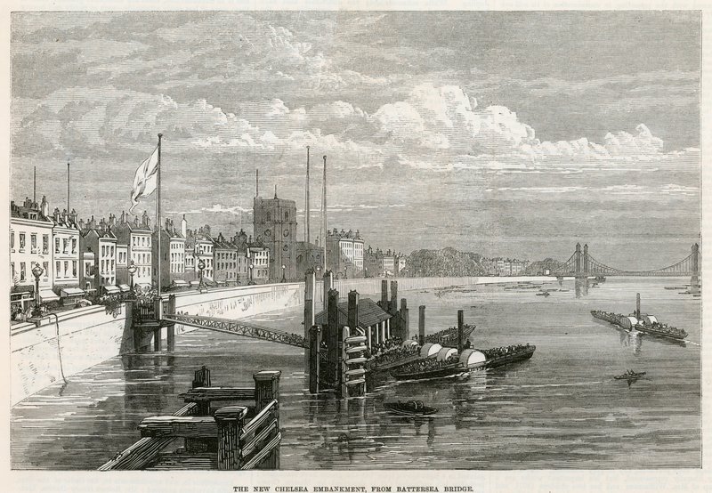 Embankment de la Tamise à Chelsea - English School