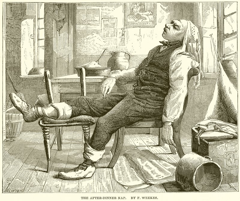 La sieste après le dîner - English School