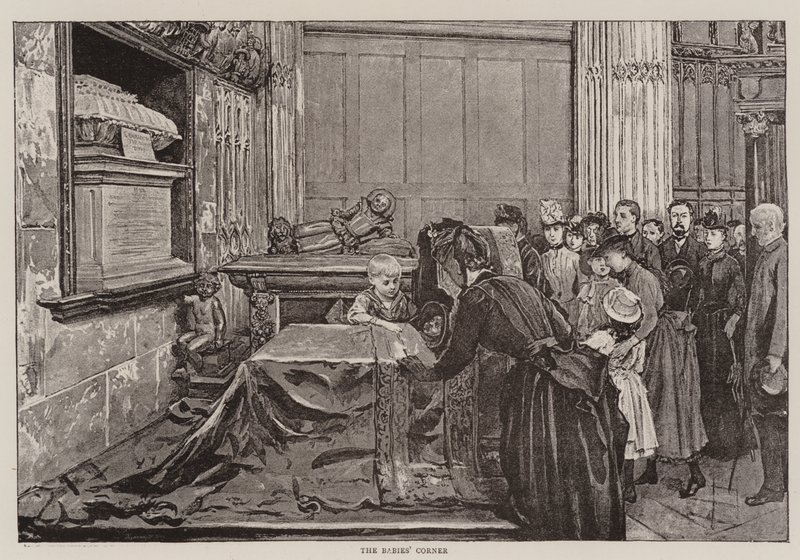 Le coin des bébés (lithographie) - English School