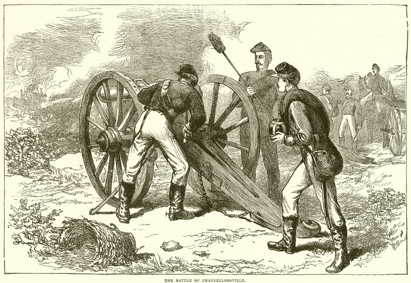 La bataille de Chancellorsville - English School
