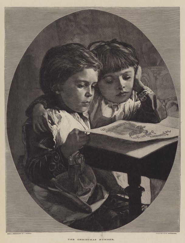 Le numéro de Noël (gravure) - English School