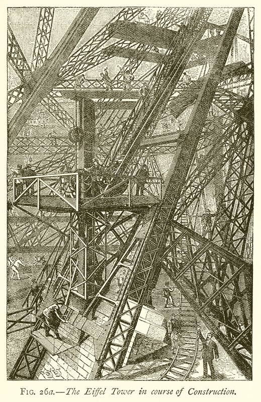 La Tour Eiffel en cours de construction - English School