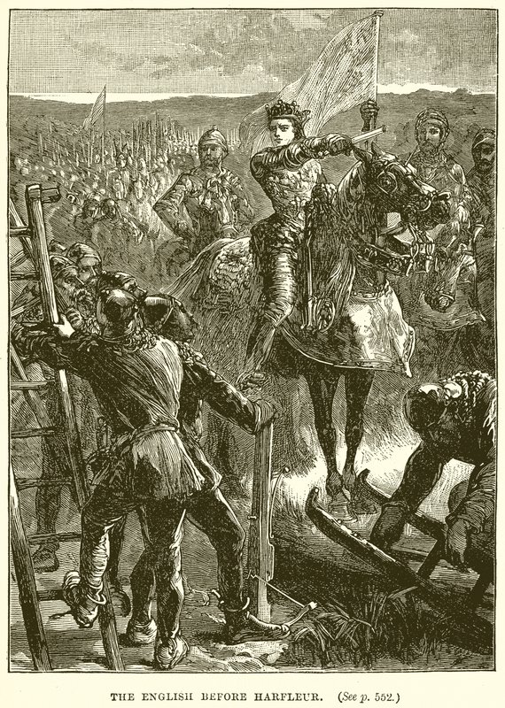 Les Anglais devant Harfleur - English School