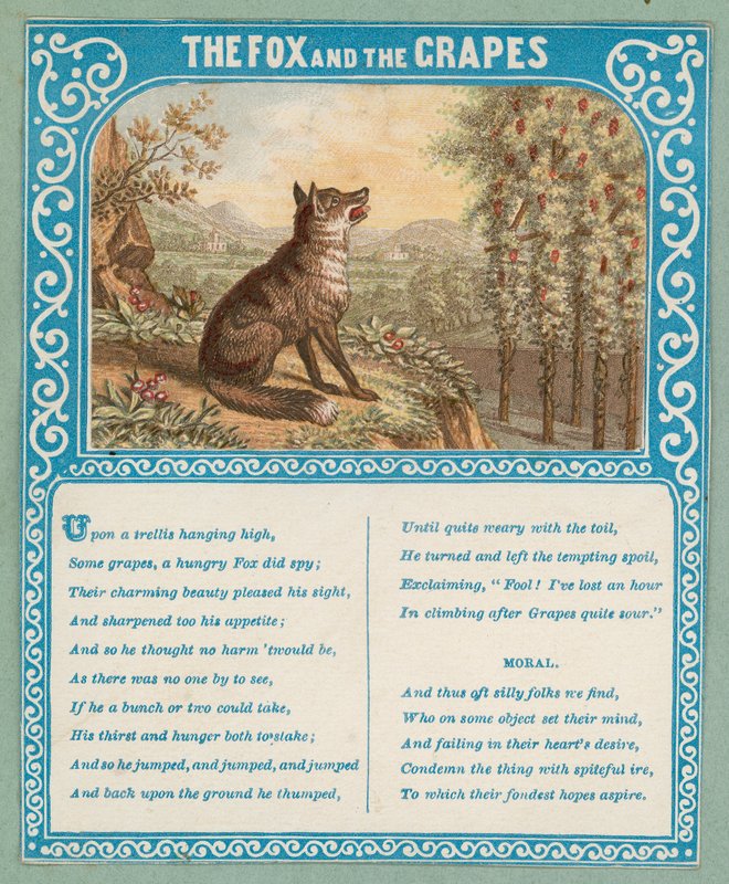 Le Renard et les Raisins - English School