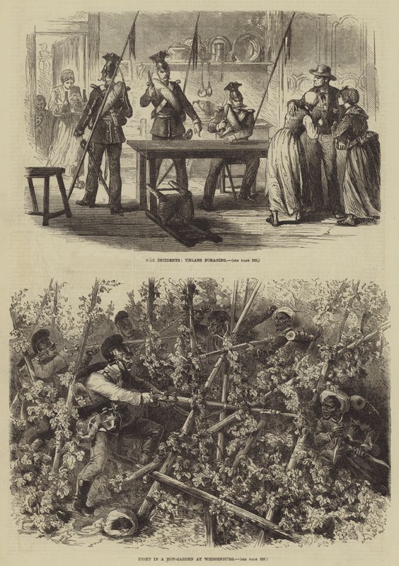 La guerre franco-prussienne (gravure) - English School