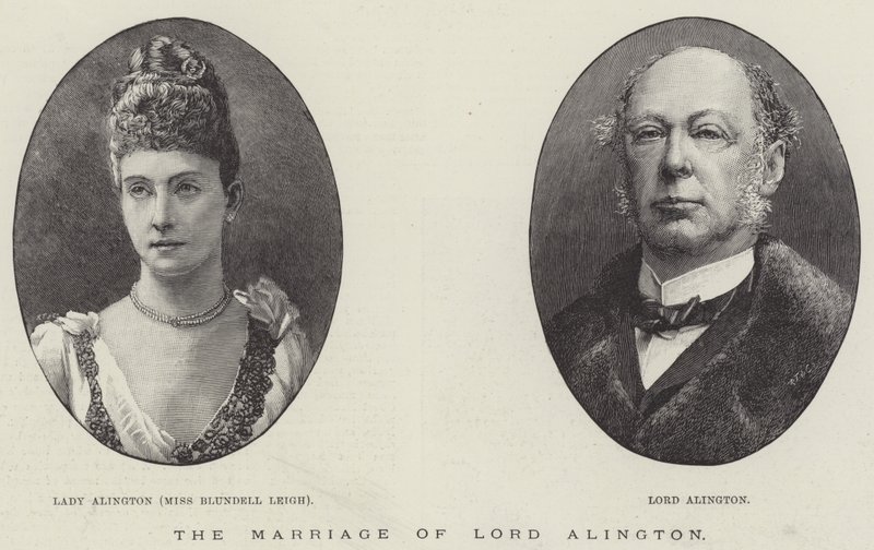 Le mariage de Lord Alington (gravure) - English School