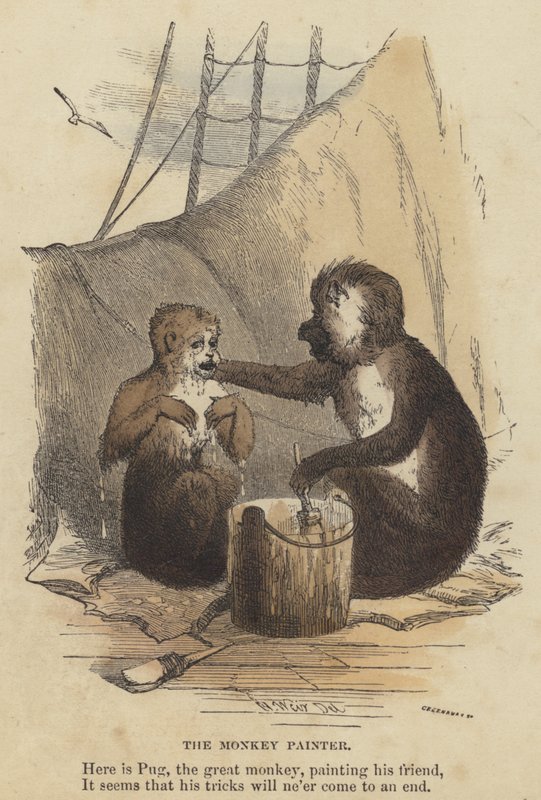 Le Singe Peintre - English School