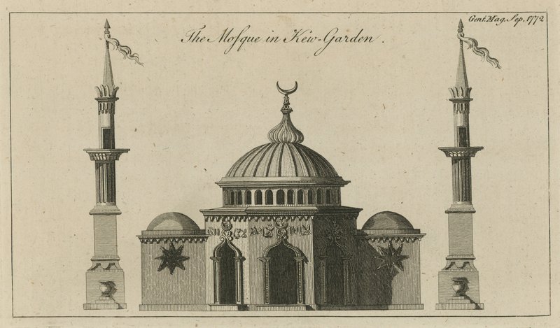 La mosquée dans Kew Gardens, Londres - English School