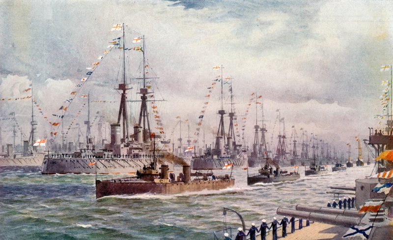 La revue navale à Spithead - English School