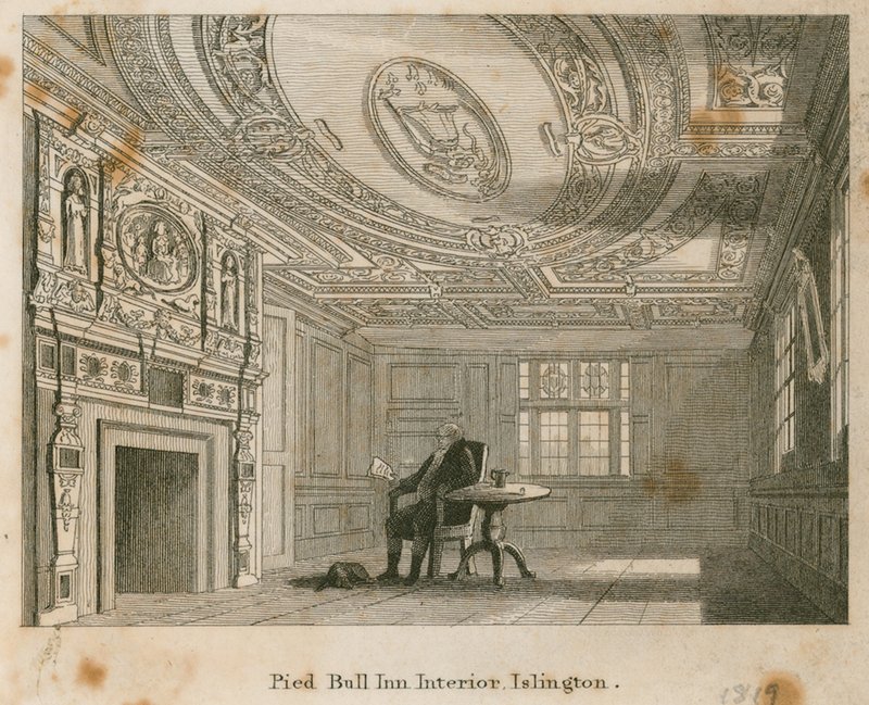 The Old Pied Bull, intérieur - English School