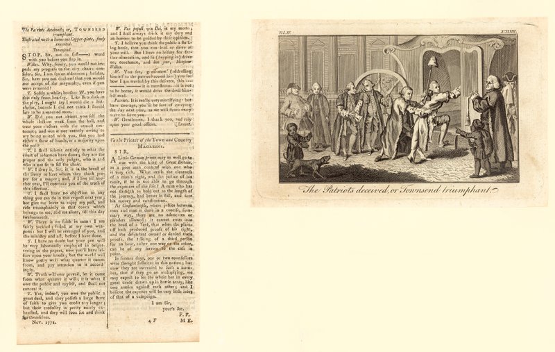 Les Patriotes Trompés, ou Townsend Triomphant - English School