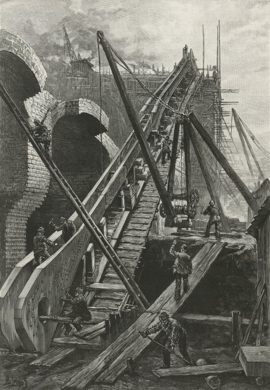 Le progrès des travaux - English School
