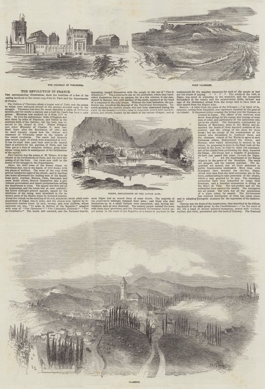 La révolution en France (gravure) - English School