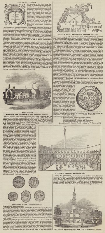 La Bourse royale (gravure) - English School