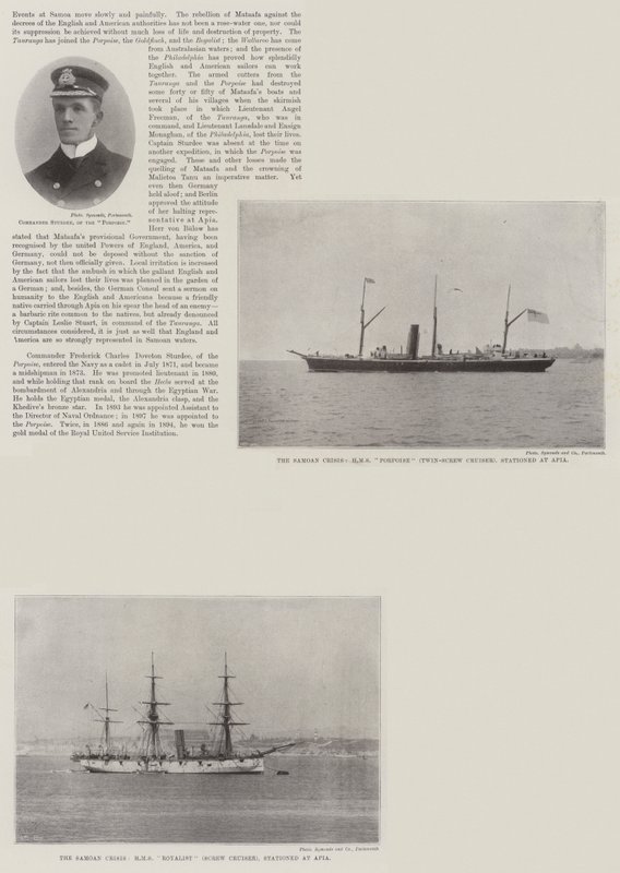 La Royal Navy à Apia - English School