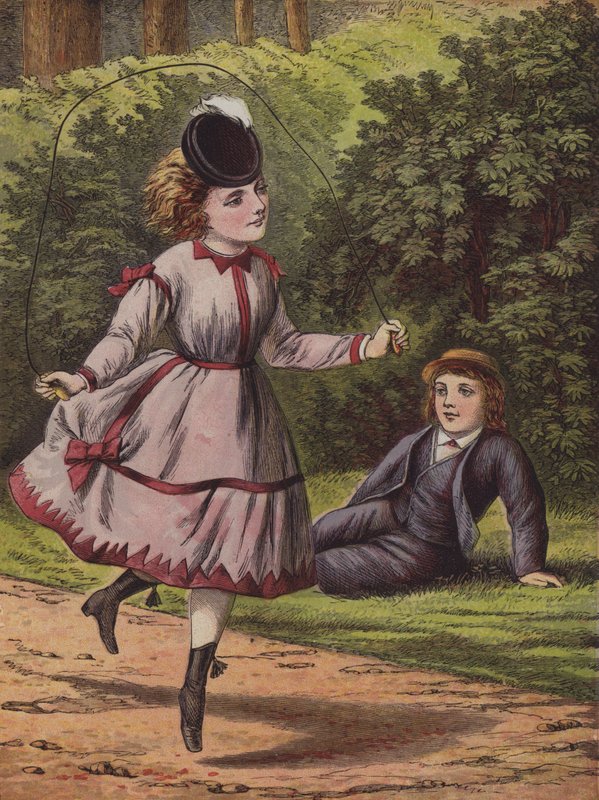 La corde à sauter (lithographie en couleur) - English School