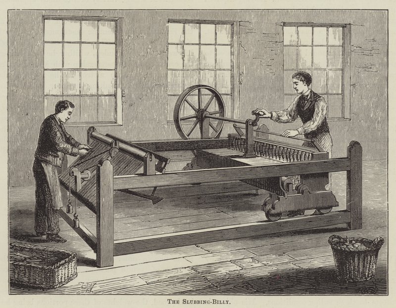 Le Slubbing-Billy (gravure) - English School