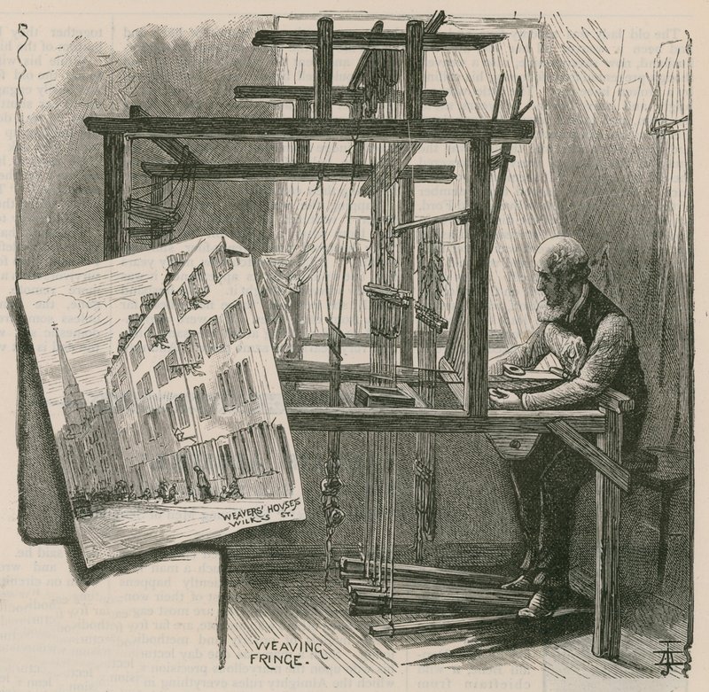 Les tisserands de Spitalfields - English School