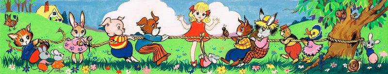 Le tir à la corde des animaux - English School