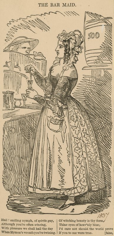La barmaid - English School