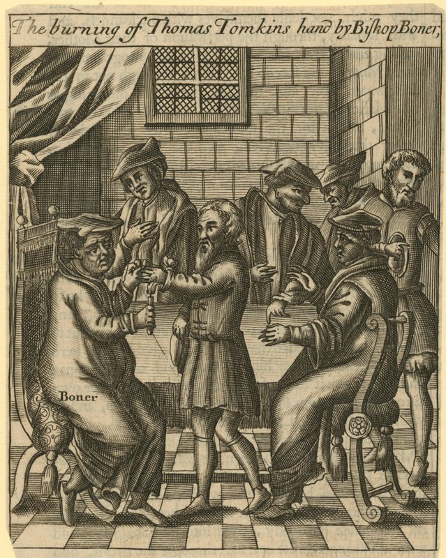 Le bûcher de Thomas Tomkins - English School