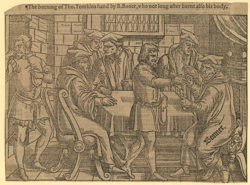 Le bûcher de Thomas Tomkins - English School