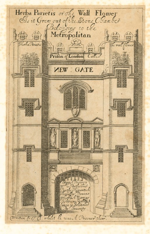 La plus ancienne vue connue de Newgate - English School