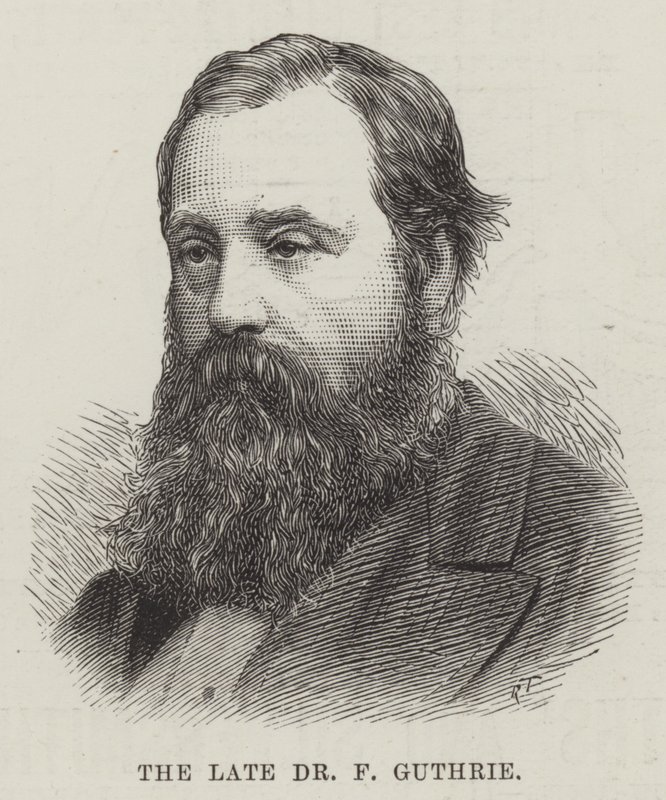 Feu Dr F. Guthrie (gravure) - English School