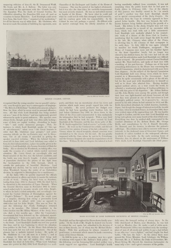 Feu Lord Randolph Churchill (gravure) - English School
