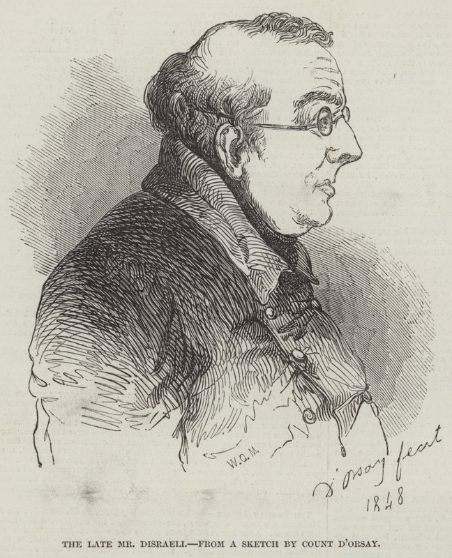 Feu M. Disraeli (gravure) - English School