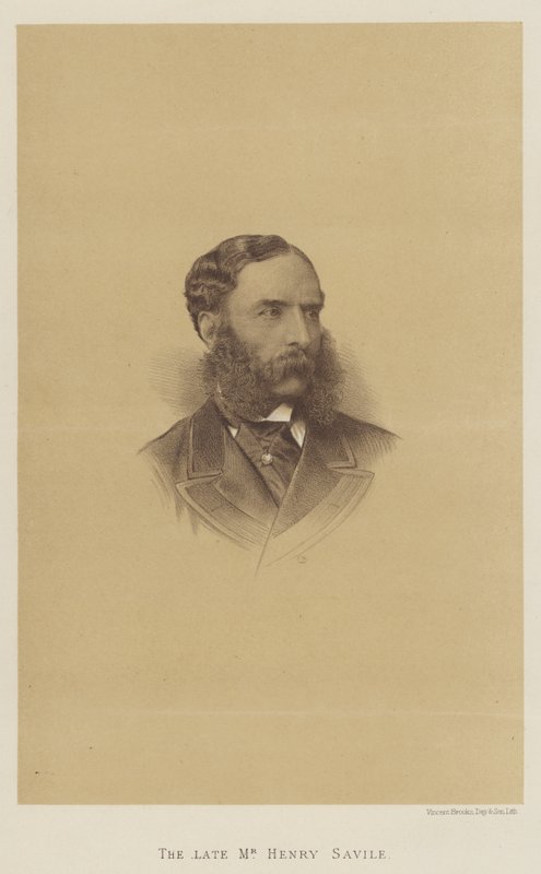 Feu M. Henry Savile (lithographie) - English School