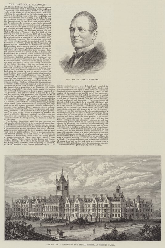 Feu M. T Holloway (gravure) - English School
