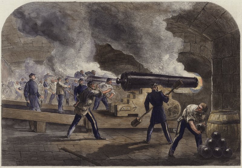 La batterie principale à Fort Sumter - English School