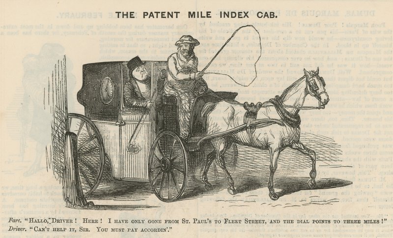 Le taxi avec index de mile breveté - English School