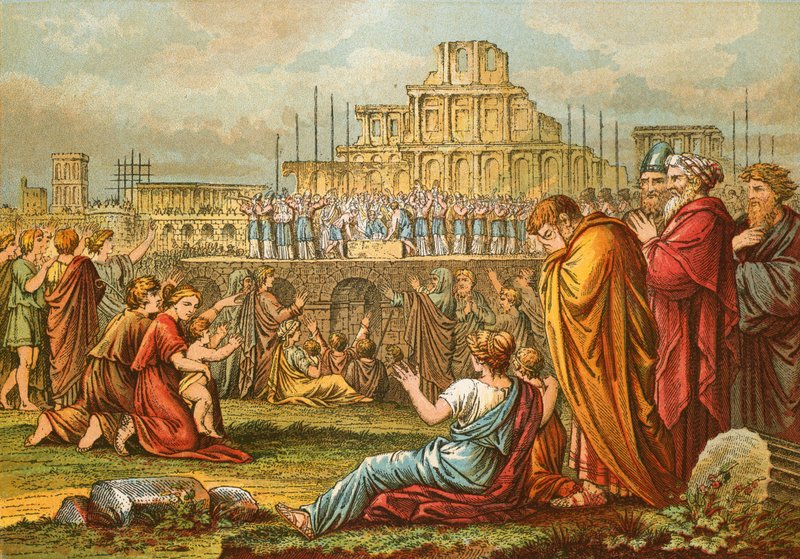 La reconstruction du Temple - English School