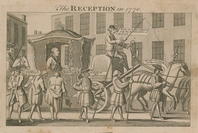 La réception en 1770 - English School