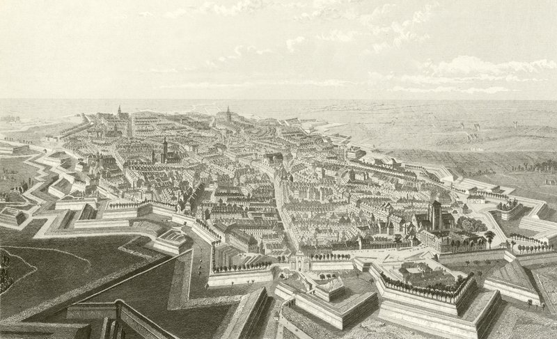 La ville et la forteresse de Lille - English School