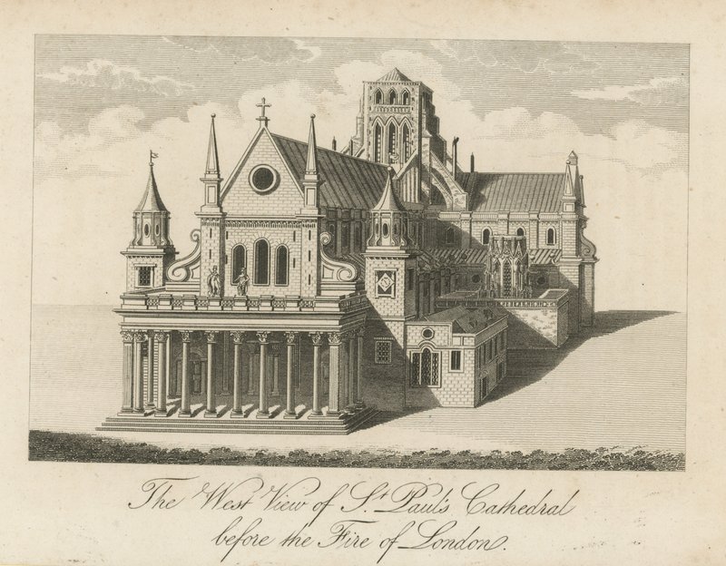 Vue ouest de la cathédrale Saint-Paul - English School