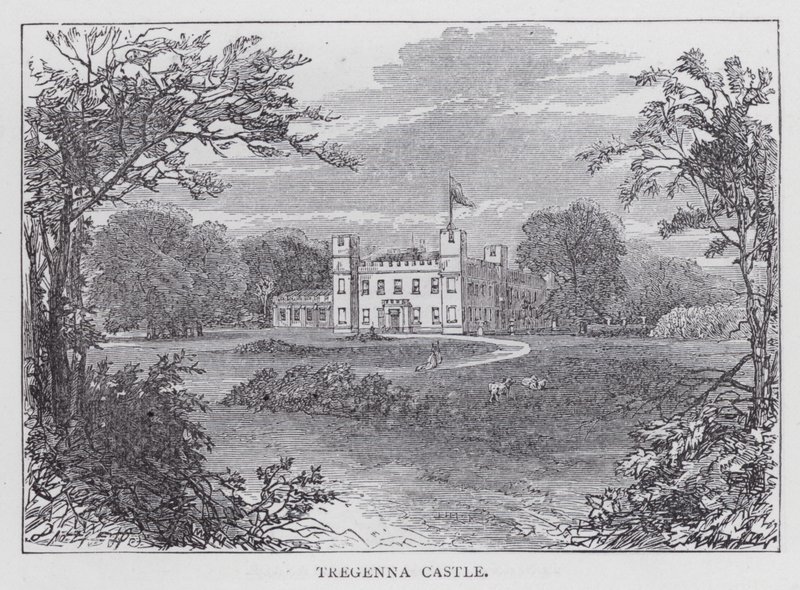Château de Tregenna (gravure) - English School