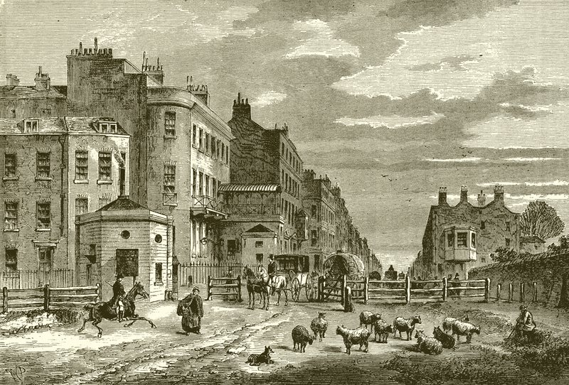 Tyburn Turnpike, 1820 - English School