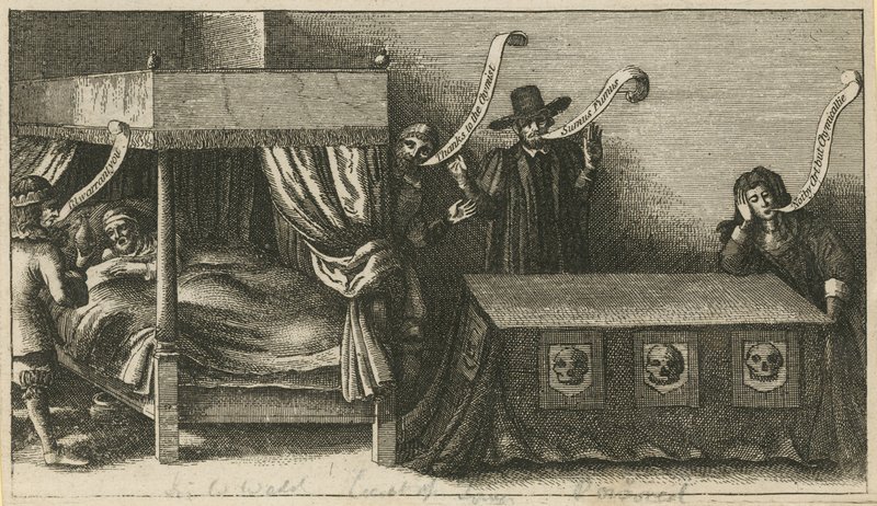 Scène de chambre non identifiée - English School