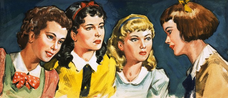 Groupe de filles non identifié - English School