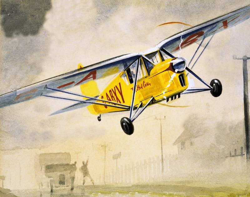 Avion volant à basse altitude non identifié - English School