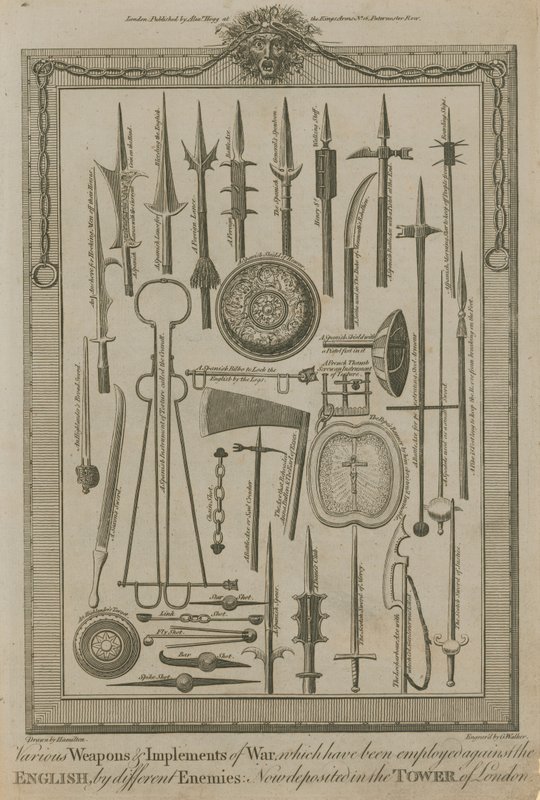 Diverses armes et instruments de guerre - English School