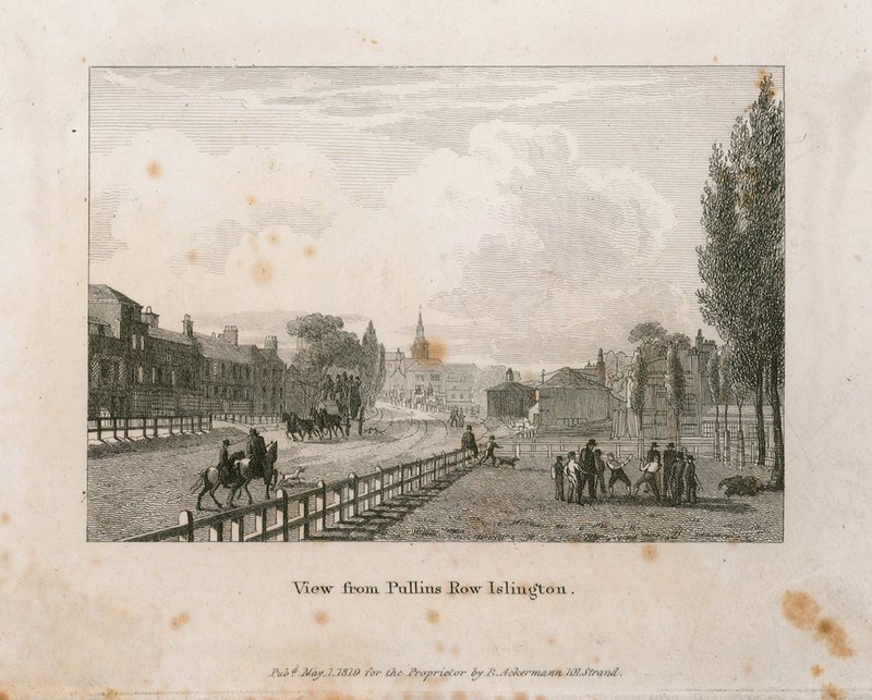 Vue depuis Pullins Row, Islington - English School